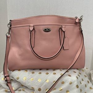 Coach pink leather handbag